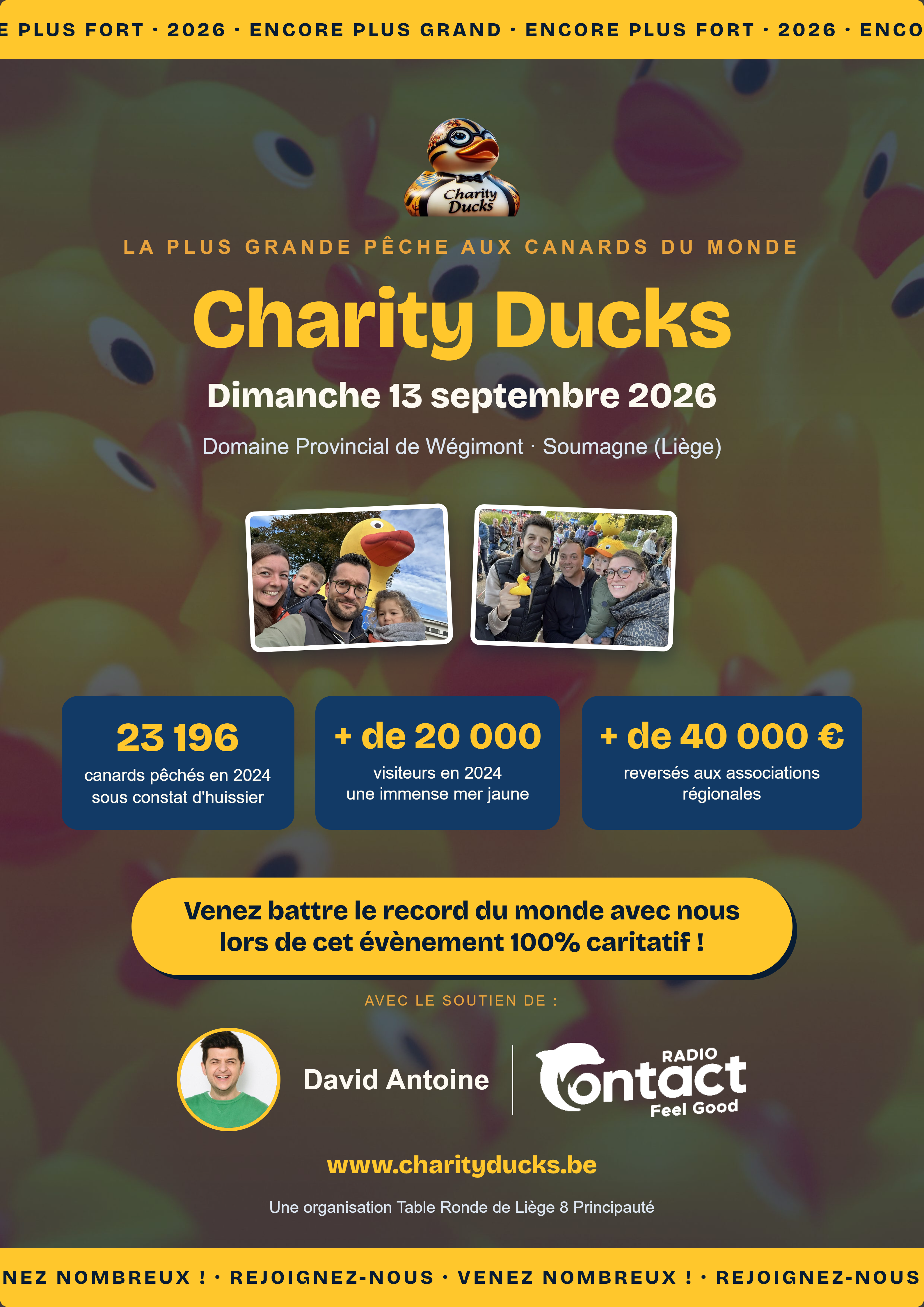 Affiche officielle Charity Ducks 2026